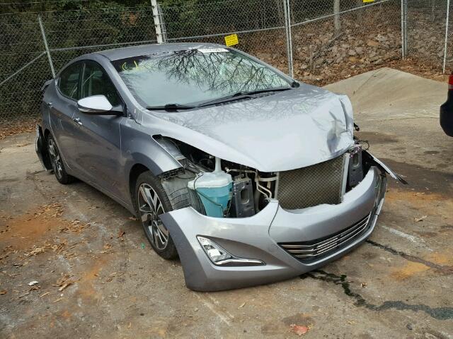 KMHDH4AE5FU282595 - 2015 HYUNDAI ELANTRA SE SILVER photo 1