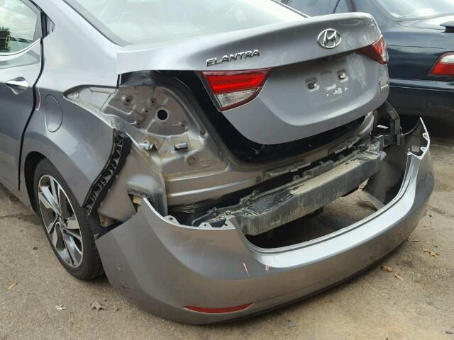 KMHDH4AE5FU282595 - 2015 HYUNDAI ELANTRA SE SILVER photo 9