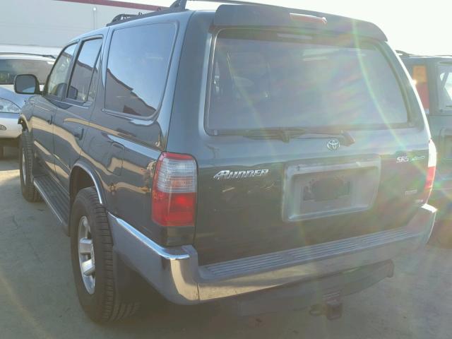 JT3HN86R4Y0285522 - 2000 TOYOTA 4RUNNER SR GREEN photo 3