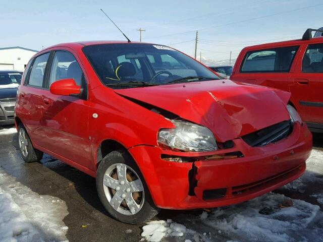 KL1TD66628B263484 - 2008 CHEVROLET AVEO BASE RED photo 1