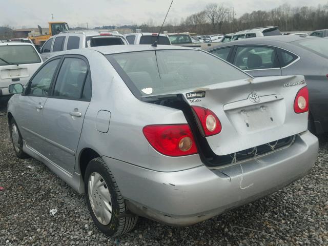 2T1BR32E46C575001 - 2006 TOYOTA COROLLA CE SILVER photo 3