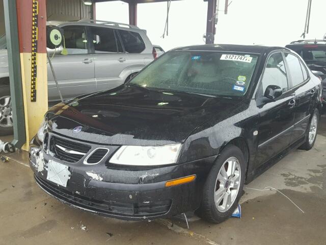 YS3FD49Y371142662 - 2007 SAAB 9-3 2.0T BLACK photo 2