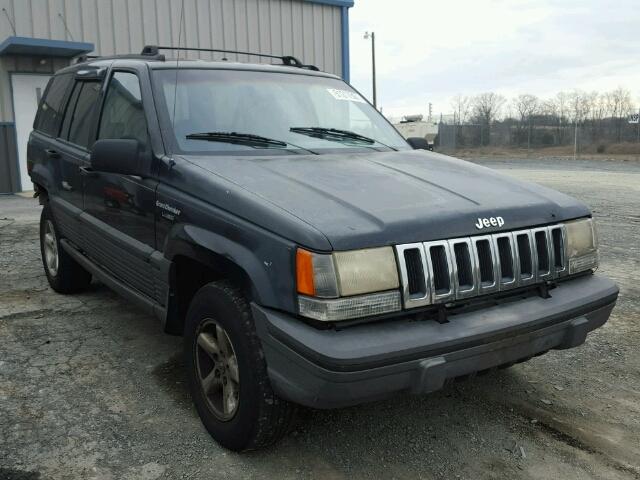 1J4GZ58S1PC666438 - 1993 JEEP GRAND CHER BLACK photo 1