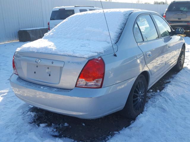 KMHDN46D96U377850 - 2006 HYUNDAI ELANTRA GL SILVER photo 4