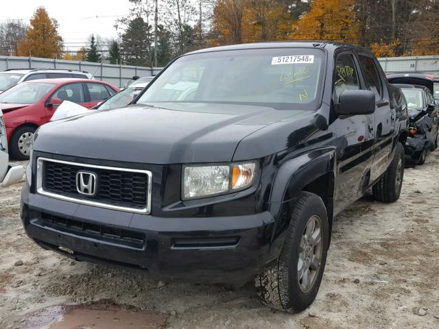 2HJYK16338H540465 - 2008 HONDA RIDGELINE BLACK photo 2