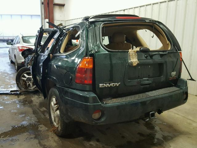 1GKDT13S622447472 - 2002 GMC ENVOY GREEN photo 3