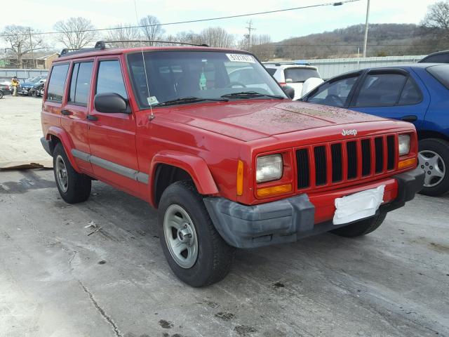 1J4FF48S41L601895 - 2001 JEEP CHEROKEE S RED photo 1