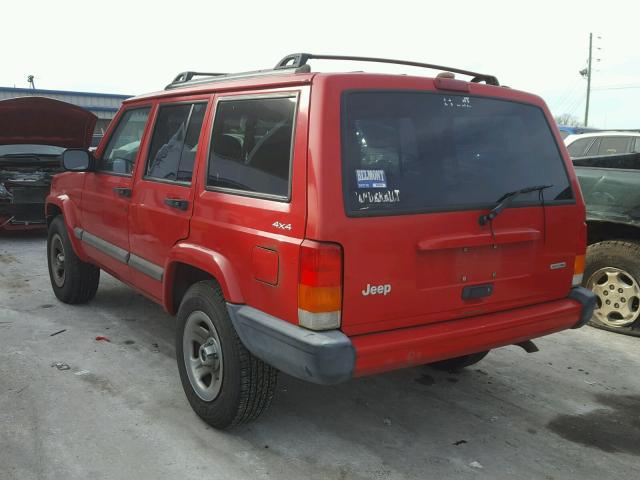 1J4FF48S41L601895 - 2001 JEEP CHEROKEE S RED photo 3