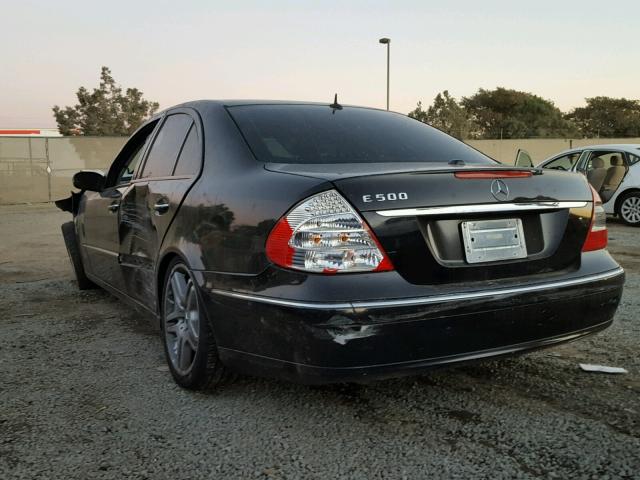 WDBUF70JX5A664713 - 2005 MERCEDES-BENZ E 500 BLACK photo 3