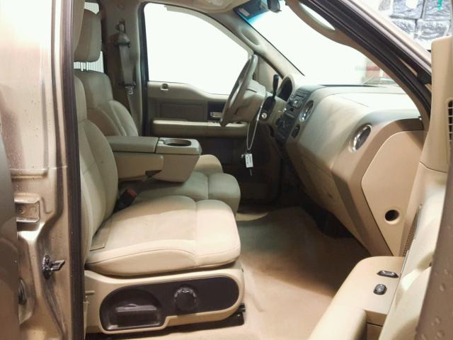 1FTPW14504KD71081 - 2004 FORD F150 SUPER TAN photo 5