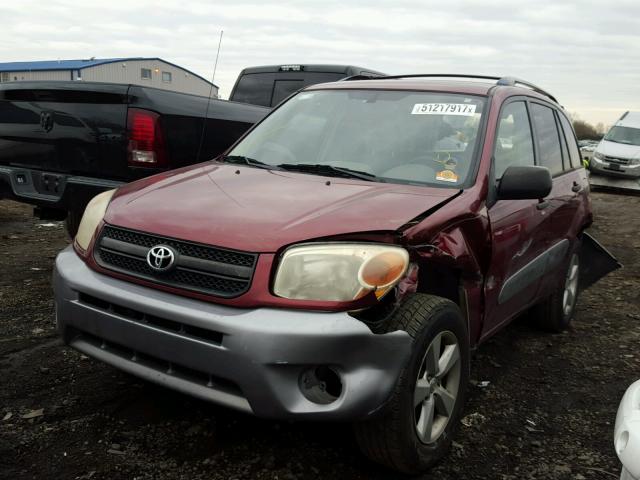 JTEGD20V040035603 - 2004 TOYOTA RAV4 MAROON photo 2