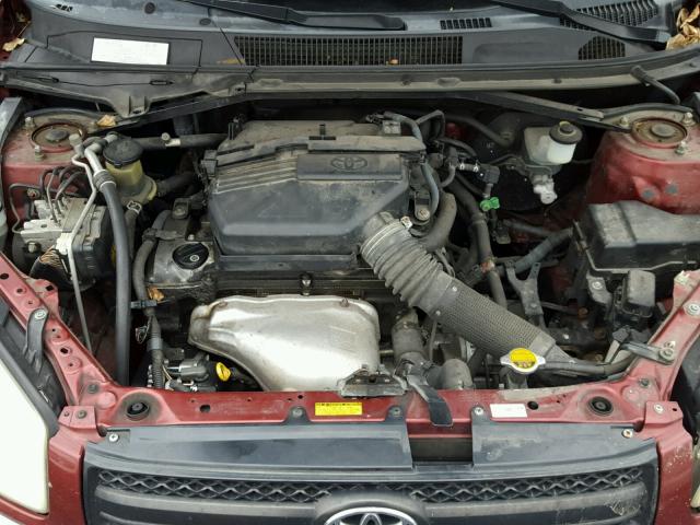 JTEGD20V040035603 - 2004 TOYOTA RAV4 MAROON photo 7