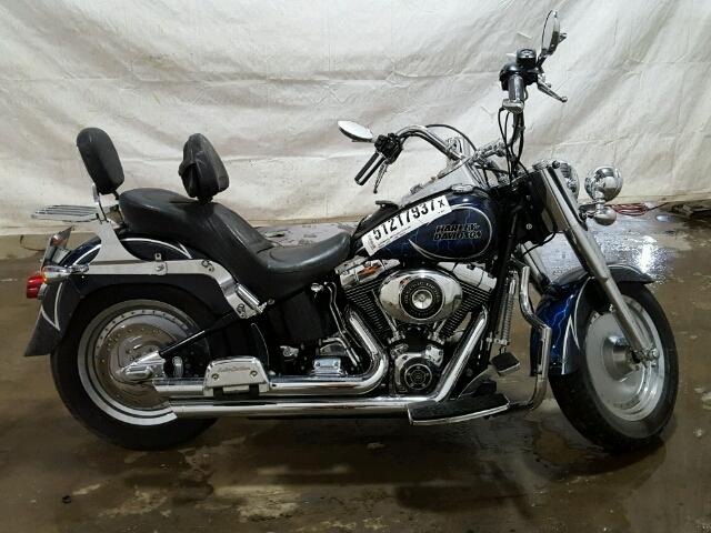 1HD1BXD425Y069686 - 2005 HARLEY-DAVIDSON FLSTFI BLUE photo 6