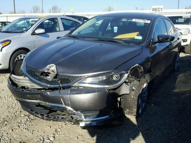 1C3CCCAB5FN700828 - 2015 CHRYSLER 200 LIMITE GRAY photo 2