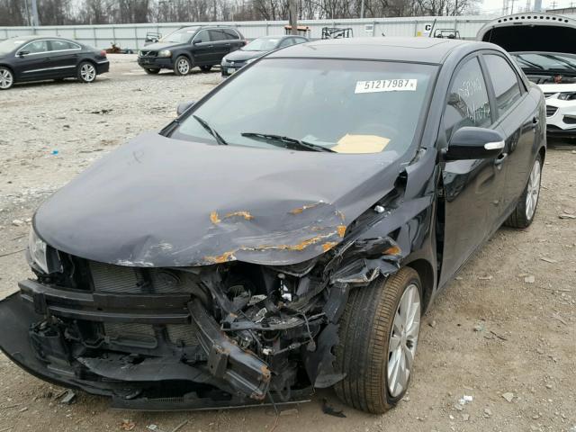 KNAFW4A39A5060790 - 2010 KIA FORTE SX BLACK photo 2