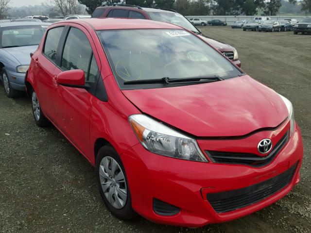 JTDKTUD32DD558684 - 2013 TOYOTA YARIS RED photo 1