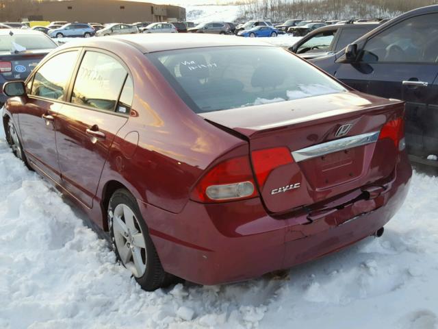 2HGFA1F63BH540175 - 2011 HONDA CIVIC LX-S BURGUNDY photo 3