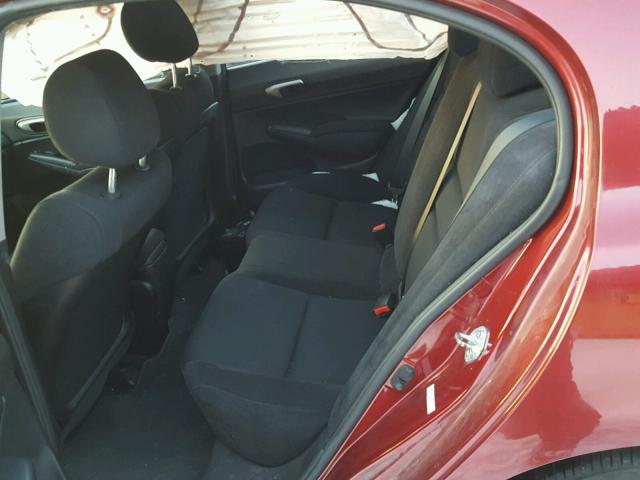 2HGFA1F63BH540175 - 2011 HONDA CIVIC LX-S 勃艮第红 照片 6