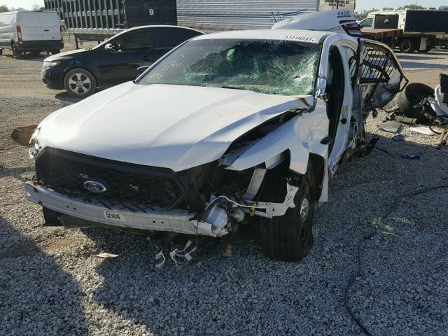 1FAHP2MKXEG185443 - 2014 FORD TAURUS POL WHITE photo 2