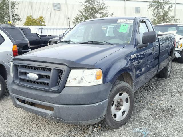 1FTRF12W87NA47657 - 2007 FORD F150 BLUE photo 2