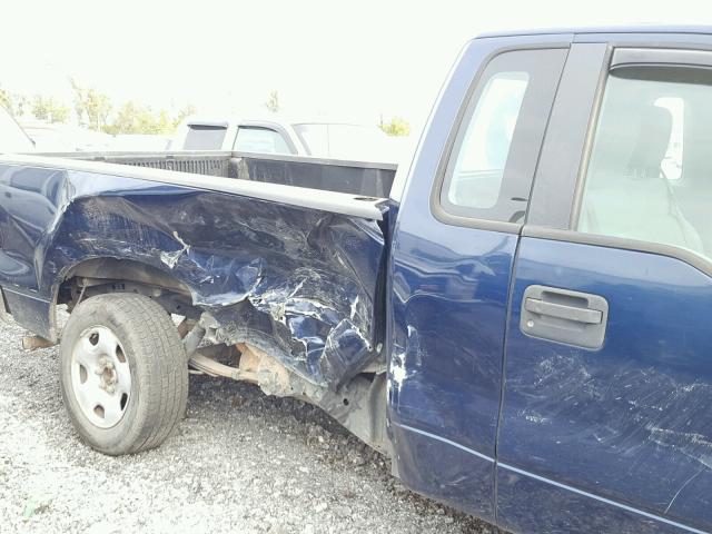 1FTRF12W87NA47657 - 2007 FORD F150 BLUE photo 9