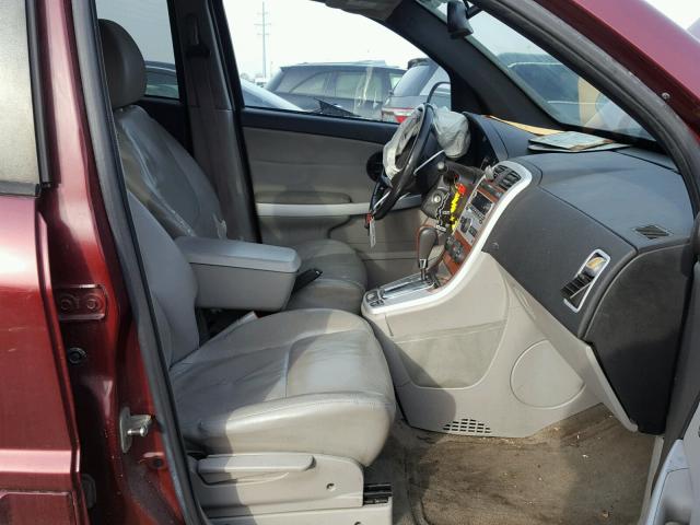 2CNDL63F476078967 - 2007 CHEVROLET EQUINOX LT MAROON photo 5