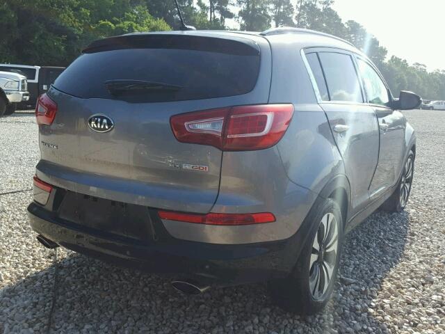 KNDPC3A67D7517187 - 2013 KIA SPORTAGE S GRAY photo 4