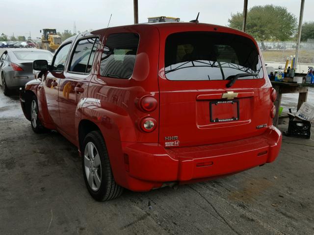 3GNCA13B79S558714 - 2009 CHEVROLET HHR LS RED photo 3