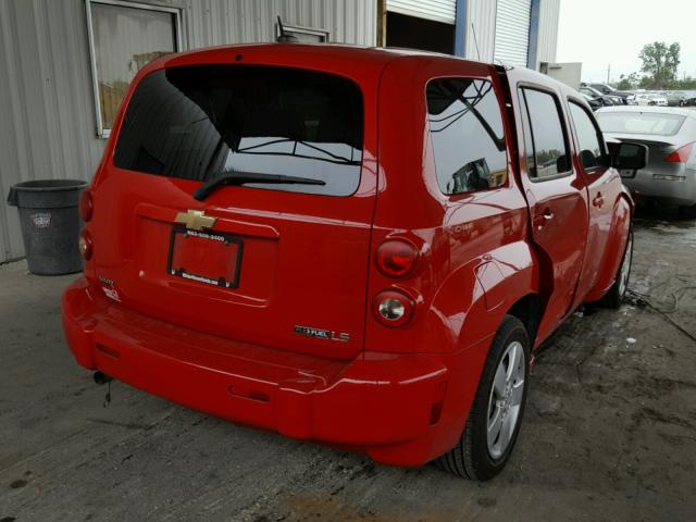 3GNCA13B79S558714 - 2009 CHEVROLET HHR LS RED photo 4