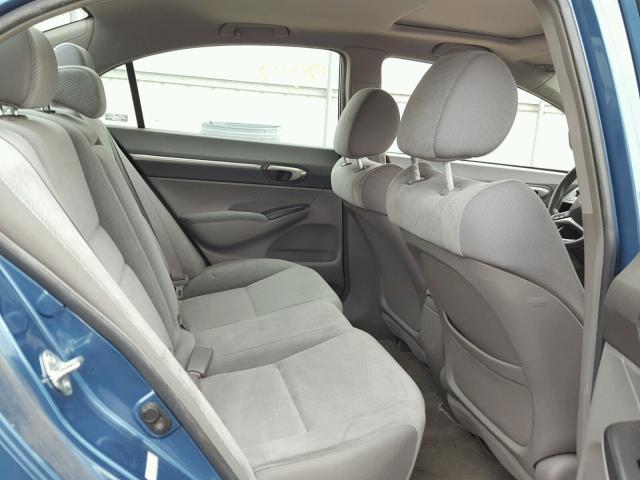 1HGFA16849L009405 - 2009 HONDA CIVIC EX ლურჯი ფოტო 6