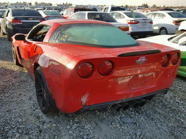 1G1YY26E675125701 - 2007 CHEVROLET CORVETTE Z RED photo 3