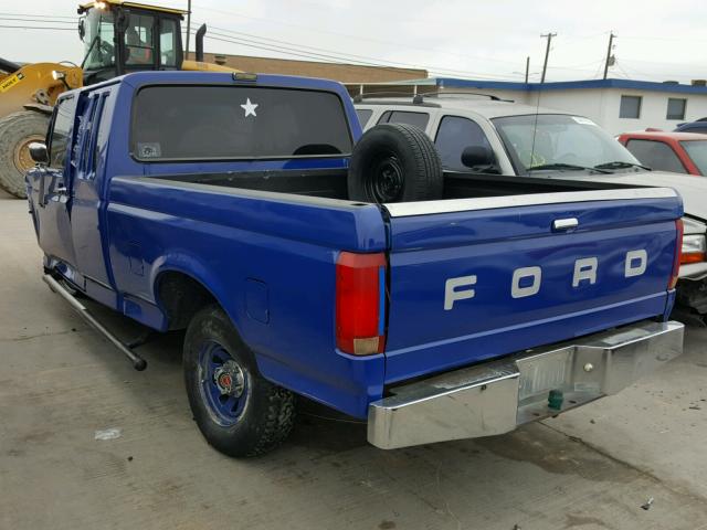 1FTEX15Y5MKB26936 - 1991 FORD F150 BLUE photo 3