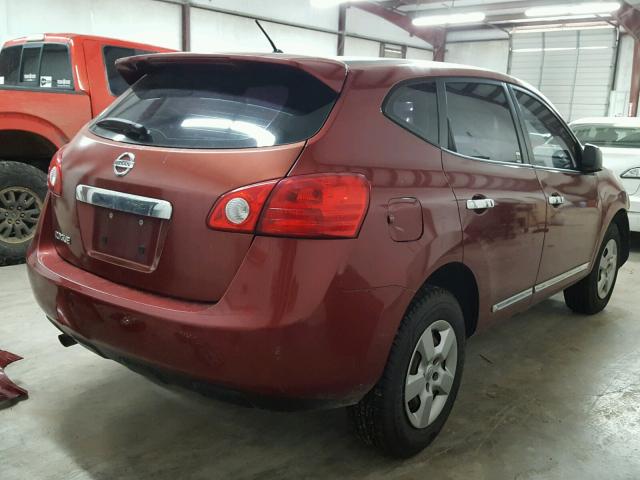 JN8AS5MT6BW189970 - 2011 NISSAN ROGUE S RED photo 4