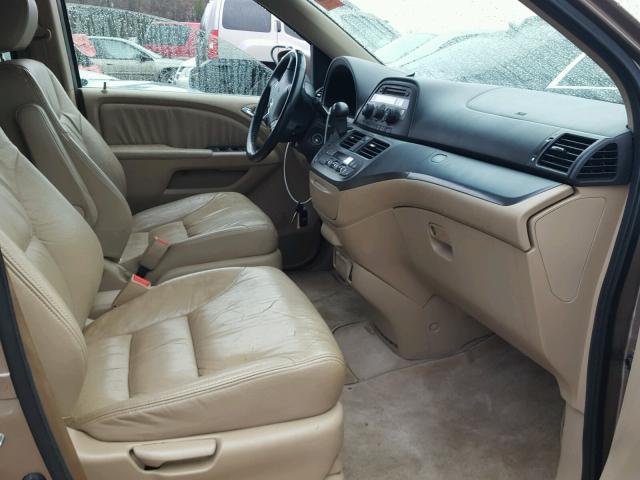 5FNRL38697B106211 - 2007 HONDA ODYSSEY EX GOLD photo 5