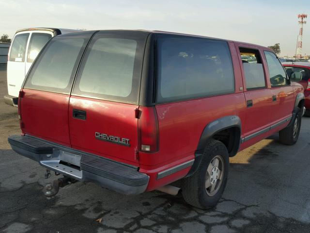 1GNFK16KXPJ335796 - 1993 CHEVROLET SUBURBAN K RED photo 4