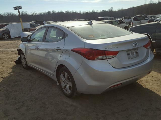 KMHDH4AE9BU124058 - 2011 HYUNDAI ELANTRA GL SILVER photo 3