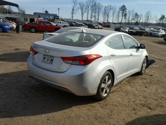 KMHDH4AE9BU124058 - 2011 HYUNDAI ELANTRA GL SILVER photo 4