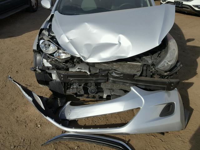 KMHDH4AE9BU124058 - 2011 HYUNDAI ELANTRA GL SILVER photo 7