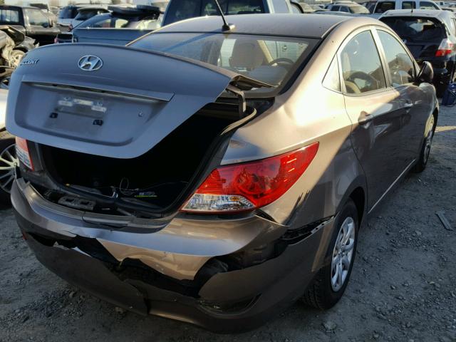 KMHCT4AE0CU142122 - 2012 HYUNDAI ACCENT GLS BROWN photo 4