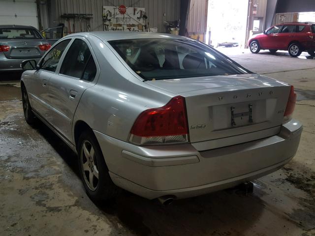 YV1RS592892739406 - 2009 VOLVO S60 2.5T SILVER photo 3