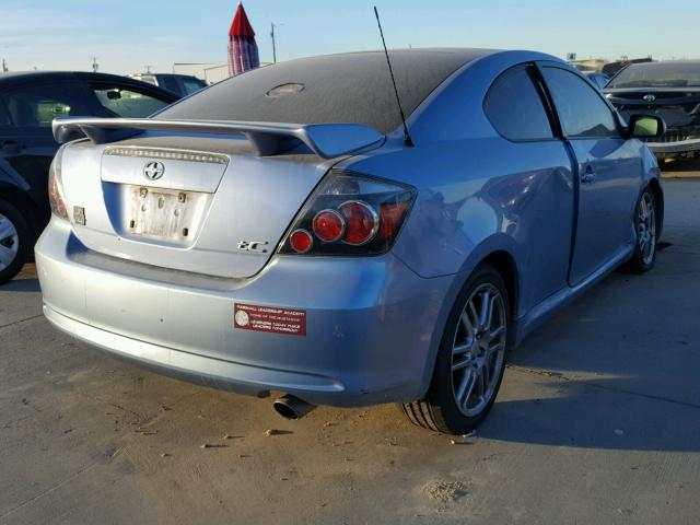 JTKDE167380255193 - 2008 SCION TC BLUE photo 4