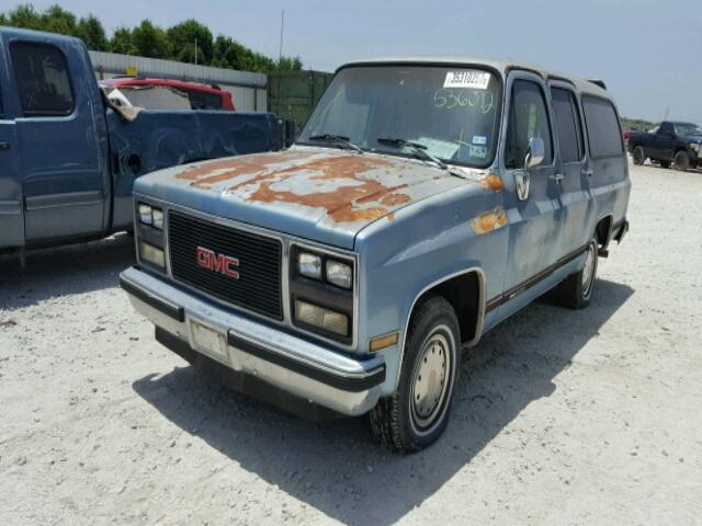 1GKER16K7LF536072 - 1990 GMC SUBURBAN R BLUE photo 2