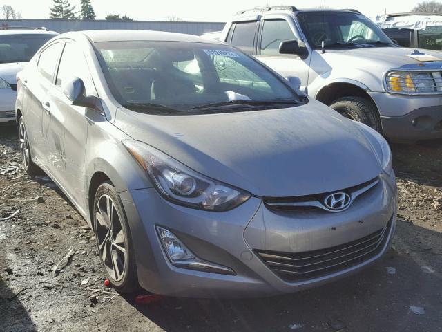 KMHDH4AEXFU394339 - 2015 HYUNDAI ELANTRA SE GRAY photo 1