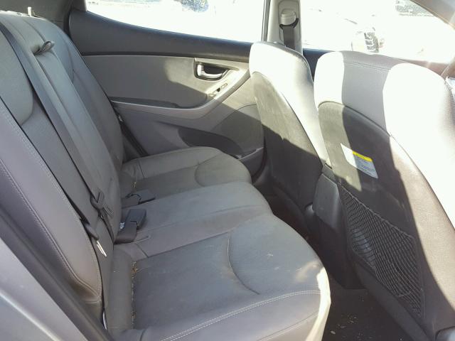 KMHDH4AEXFU394339 - 2015 HYUNDAI ELANTRA SE GRAY photo 6