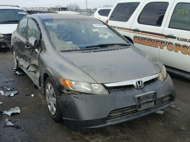 1HGFA15516L121288 - 2006 HONDA CIVIC LX GRAY photo 1