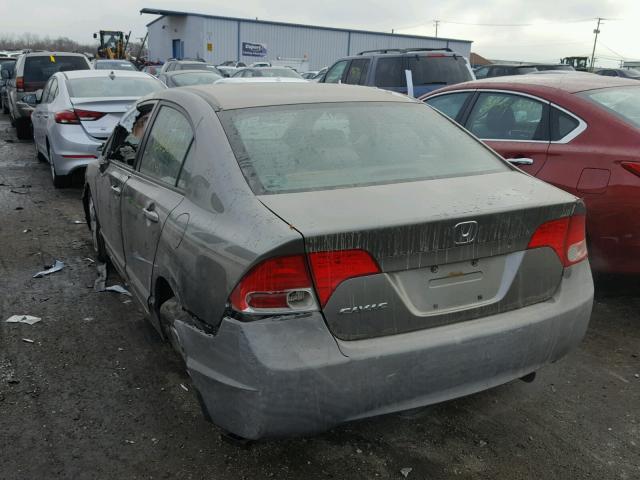 1HGFA15516L121288 - 2006 HONDA CIVIC LX GRAY photo 3