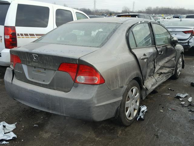 1HGFA15516L121288 - 2006 HONDA CIVIC LX GRAY photo 4