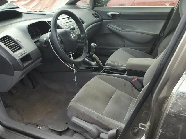 1HGFA15516L121288 - 2006 HONDA CIVIC LX GRAY photo 5