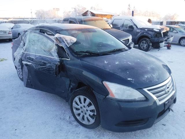 3N1AB7AP7EY237023 - 2014 NISSAN SENTRA S BLUE photo 1