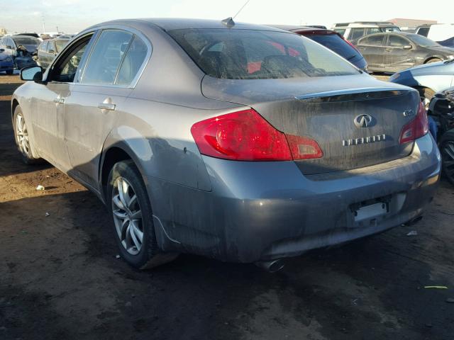 JNKBV61F57M821063 - 2007 INFINITI G35 GRAY photo 3